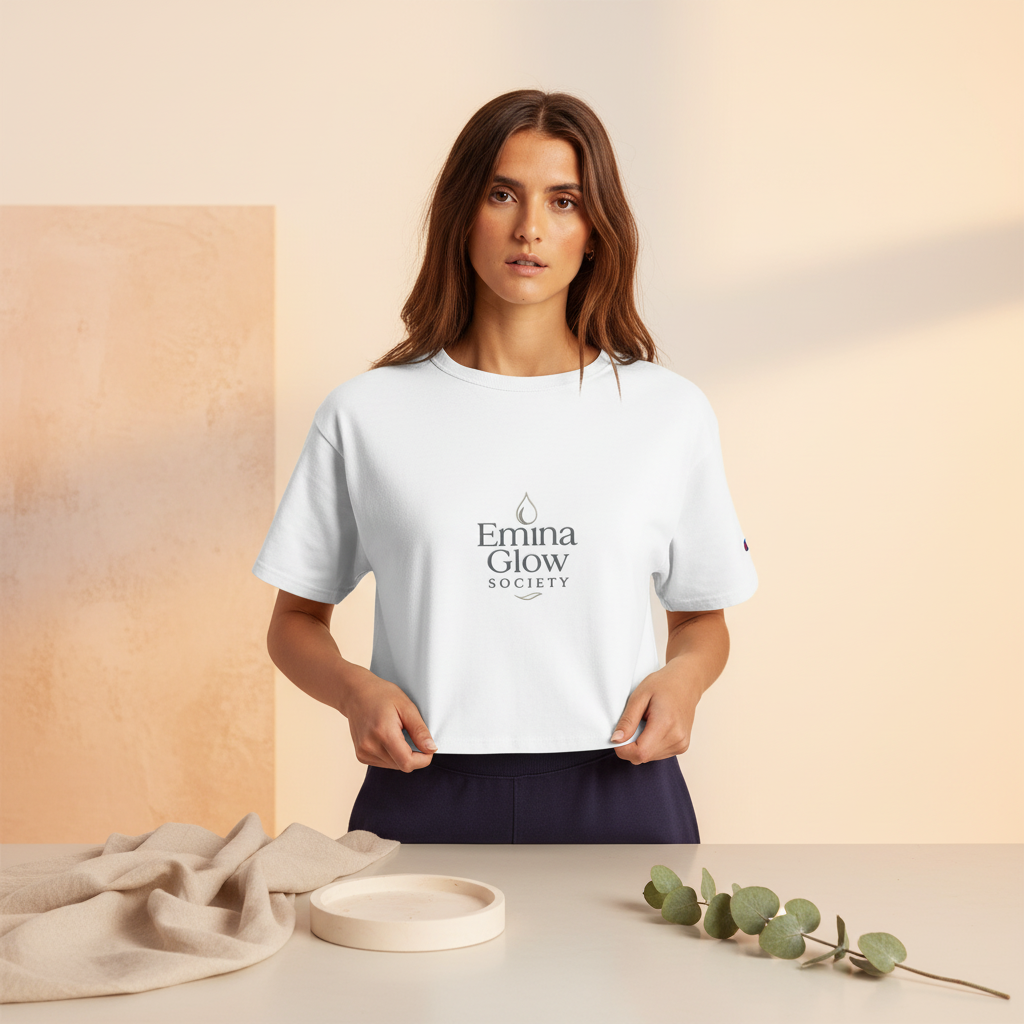 Emina Glow Society | Cropped Heritage Crewneck T-Shirt