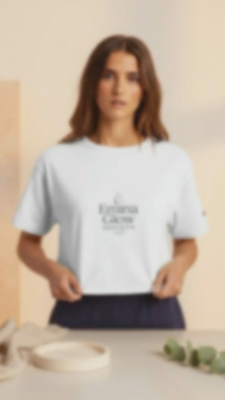 Emina Glow Society | Cropped Heritage Crewneck T-Shirt
